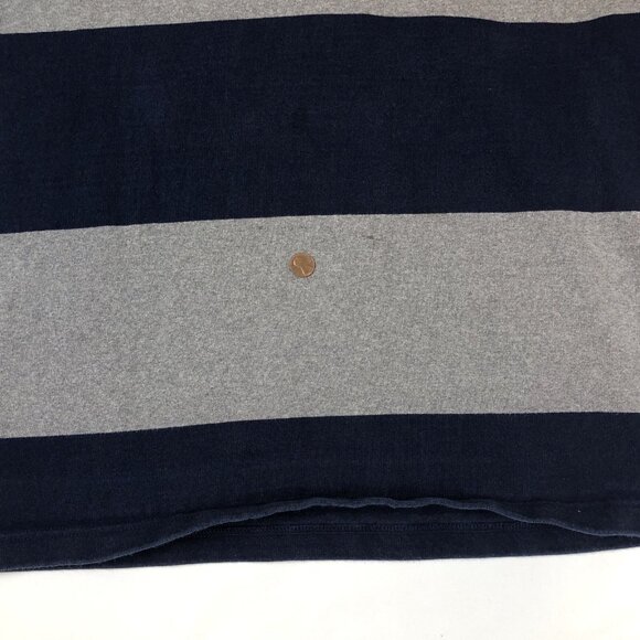 Villanova Lacrosse Barbarian Hooded Striped Rugby Long Sleeve #17 Mens Large - Picture 6 of 13